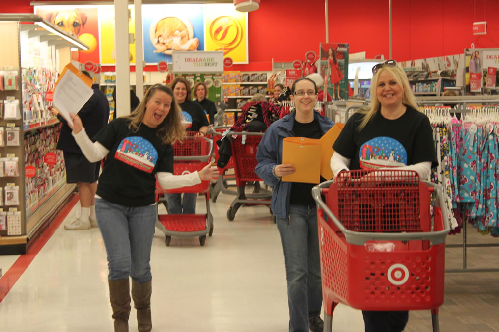 Photo of PDT staff at Target for 2014 Christmas Child