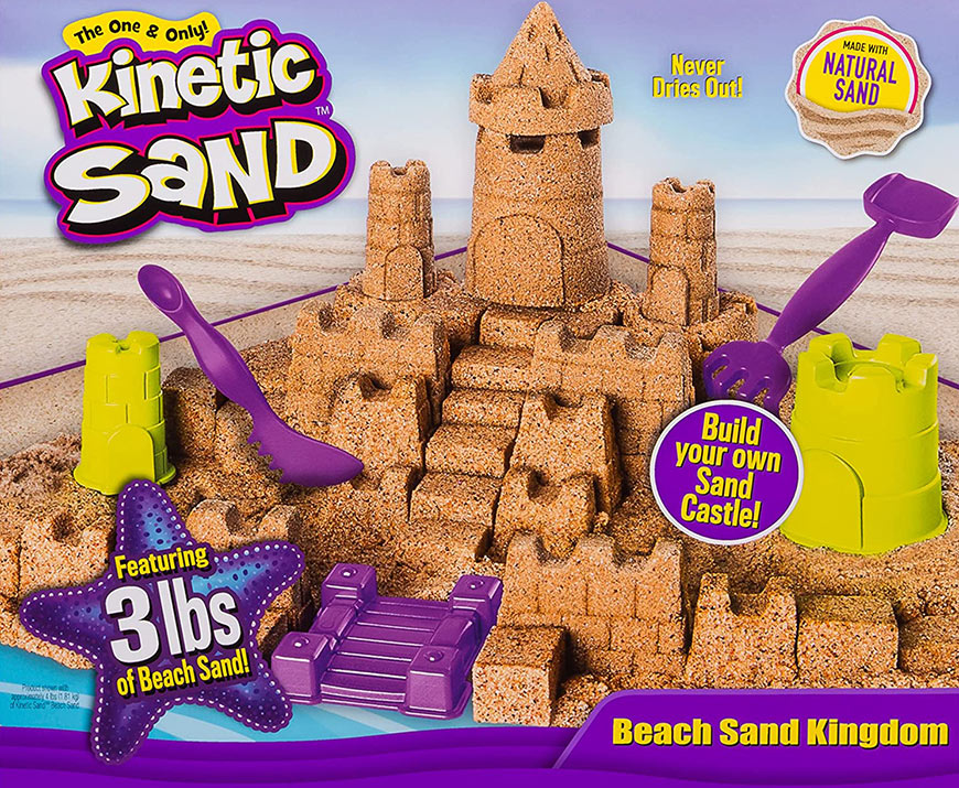 Photo of a box of kinetic sand