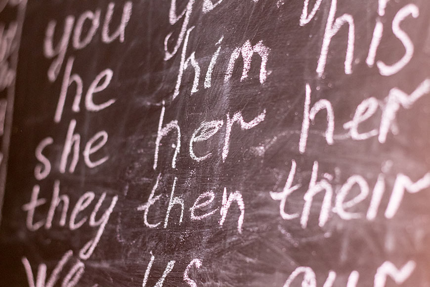 Photo of a chalkboard with writing on it