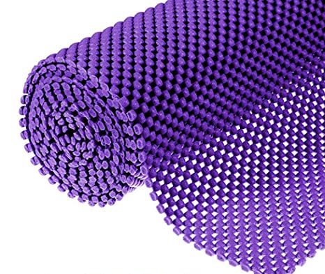 Photo of a purple shelf liner