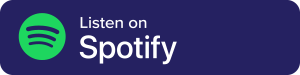 Spotify Podcasts Logo - White sans-serif type with podcast icon to left