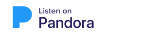 Pandora Podcasts Logo - Dark blue sans-serif type with blue P icon to left